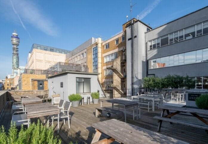 Use the roof terrace at Berners Street, Kitt Technology Limited (Fitzrovia)