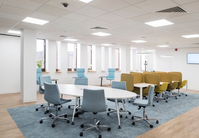 A breakout area in High Street, Regus, Lewisham