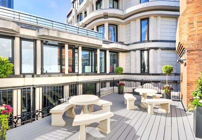 Roof terrace at Royal Exchange, Landmark Space in Bank, EC2 - London