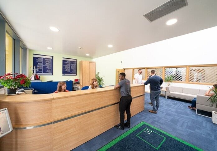 Reception at Foxhunter Drive, Capital Space in Milton Keynes