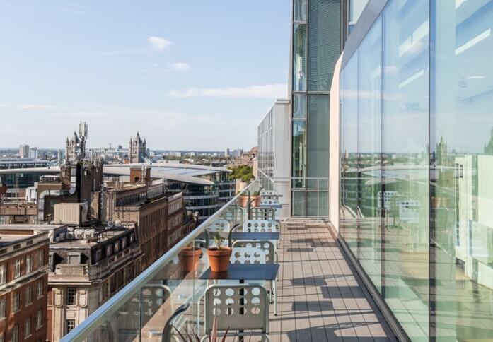 A balcony/terrace at Eastcheap, WeWork (Monument)