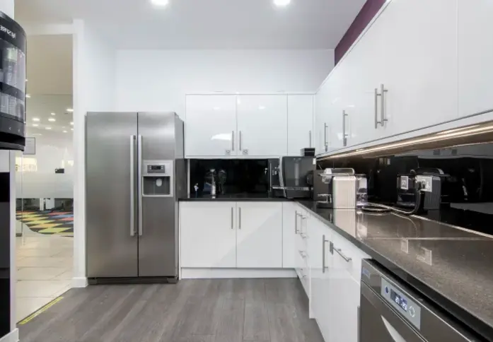 Kitchenette at Canada Square, Regus in Canary Wharf