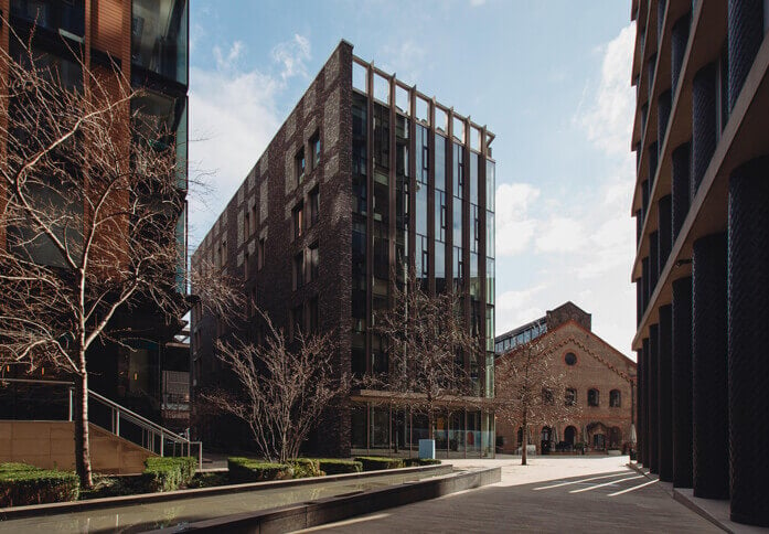 Building outside at Pancras Square, The Office Group Ltd. (FORA), King's Cross, WC1 - London