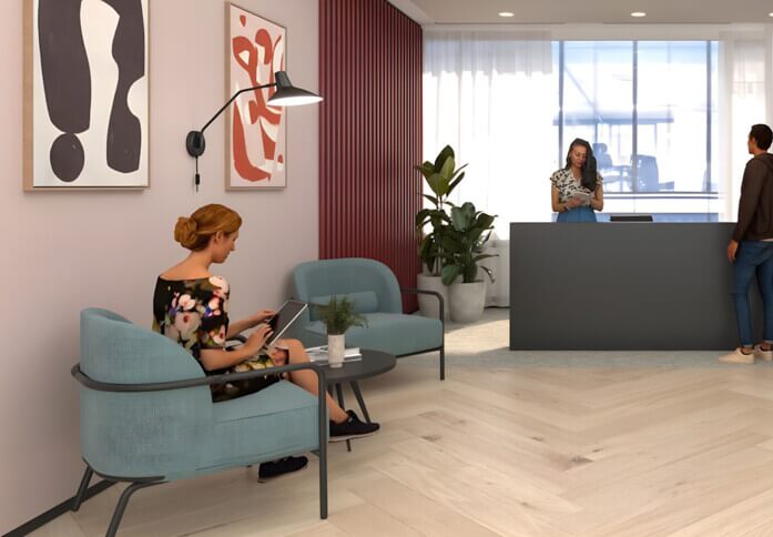 The reception at Thomas More Street, Unity Flexible Office Space in Tower Hill, E1 - London