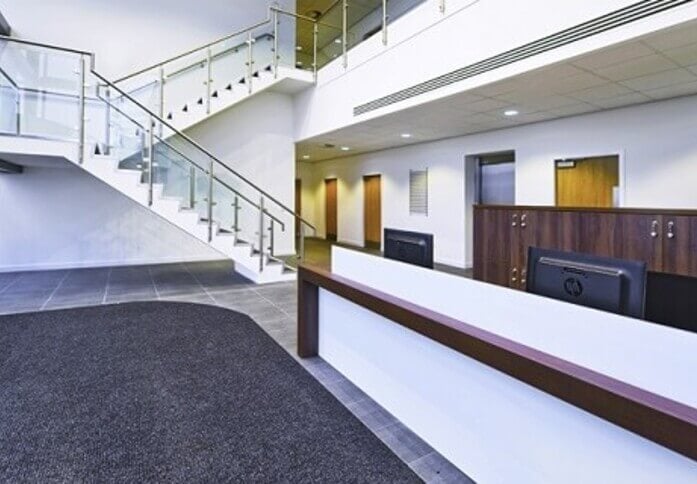 Reception area at International Avenue, Regus in Aberdeen