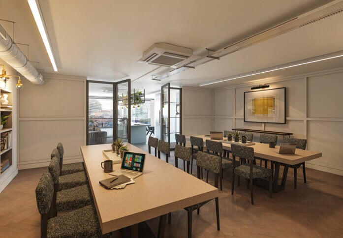 A breakout area in Bonhill Street, Business Cube Management Solutions Ltd, EC2