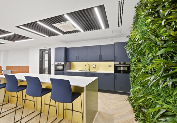 A breakout area in Breams Buildings, Newman Offices Ltd, Chancery Lane