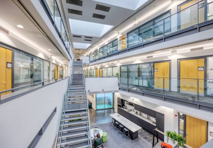 Atrium in Ainslie Road Pure Offices, (Glasgow, G1)