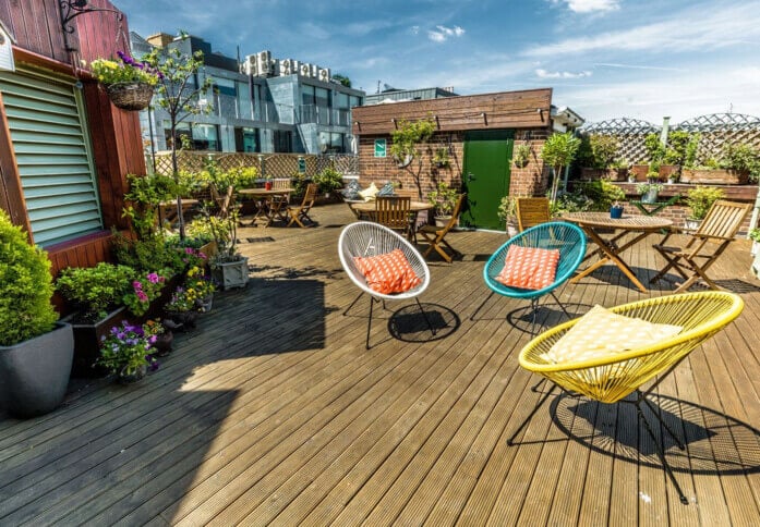 Roof terrace in Rivington Street, Shoreditch, EC1 - London