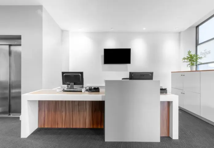 Reception area at St George's Way, Regus in Leicester