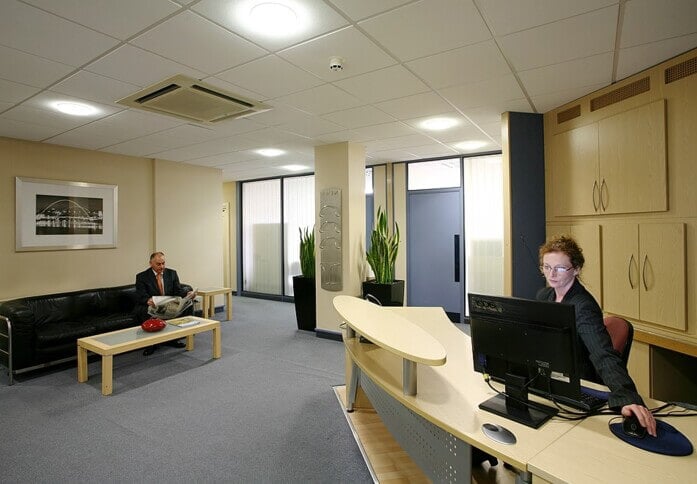 Reception in Regent Centre, Omnia Offices, Newcastle