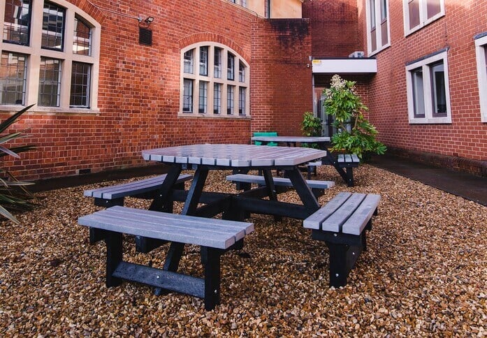 Outdoor space at Ferneberga House, Pure Offices (Farnborough, GU14 - South East)