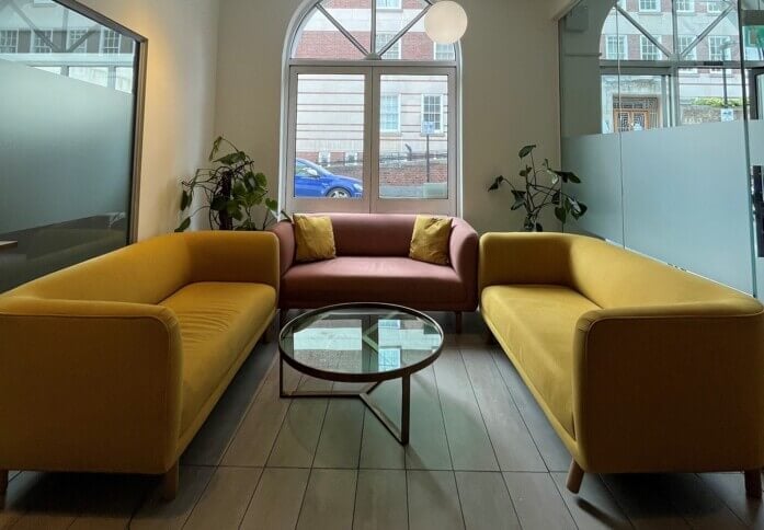 The reception at Portman Close, in Marylebone, NW1 - London