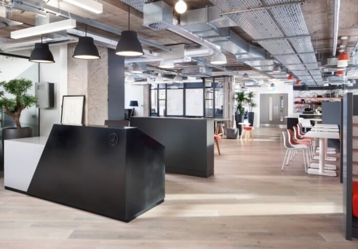 Reception area at Renfrew Street, Clockwise River Limited in Glasgow