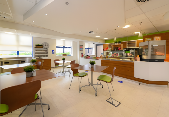 Café area at YBN (Flexico), Wizu Workspace (Leeds), Gateshead, NE8 - North East