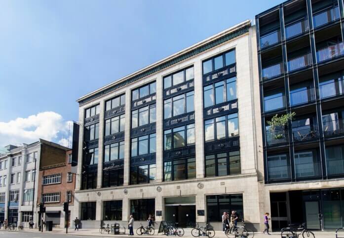 The building at Goswell Road, Workspace Group Plc in Angel