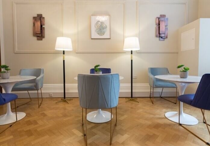 A breakout area in The Boutique Workplace Company, Grosvenor Gardens