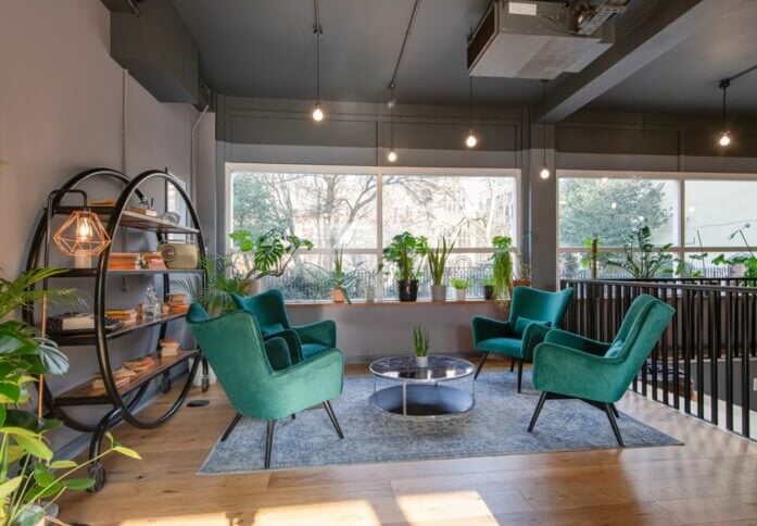 A breakout area in Luke Street, Canvas Offices, Old Street