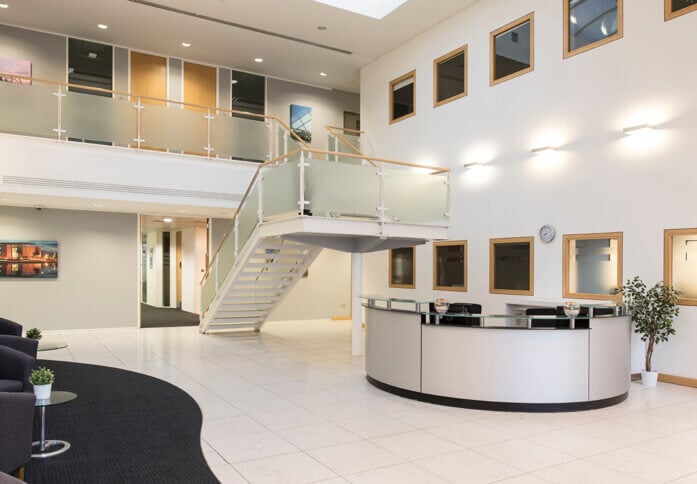 Reception in Cambourne Business Park, Regus, Cambridge