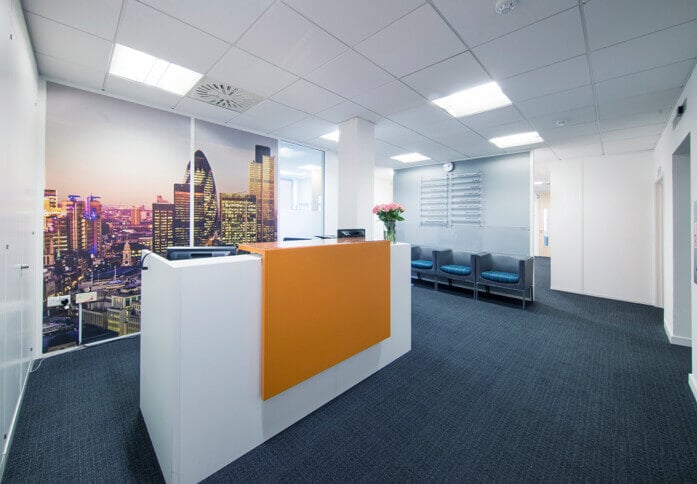 Reception at Victoria Road, Regus in Chelmsford