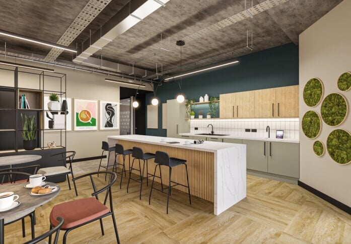 The Kitchen at New Bridge Street West, Wizu Workspace in Newcastle, NE1