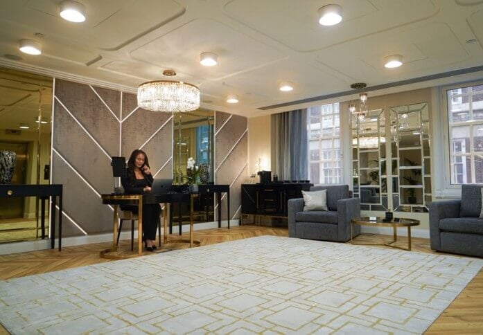 The reception at North Row, One Avenue Group in Mayfair, W1 - London