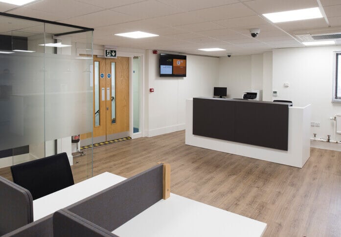 Reception in Queen Street, Regus, Salisbury