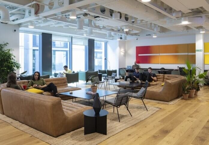 A breakout area in WeWork, Chancery Lane