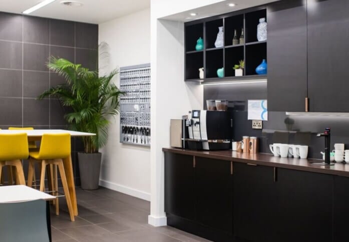 Kitchenette at New York Street, Bruntwood in Manchester, M1