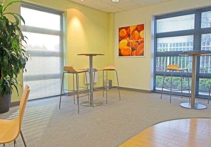 Breakout area at Oakfield Close, Regus in Tewkesbury