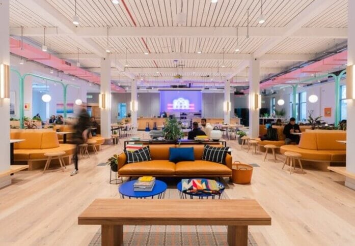 Breakout area at Newhall Street, WeWork in Birmingham