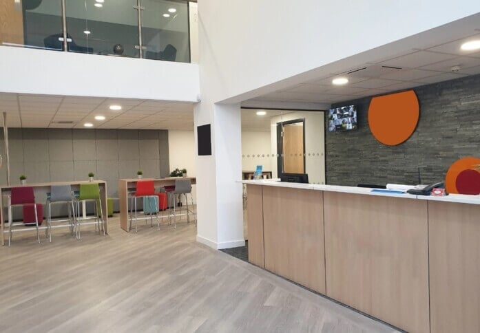 The reception at Springhead Road, Kent Space Ltd in Northfleet