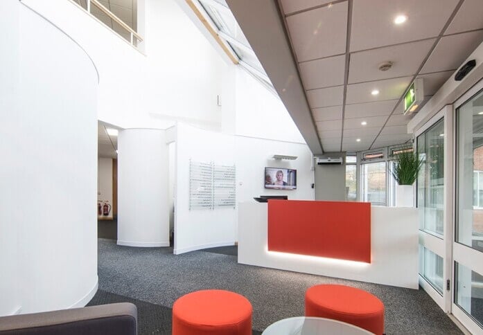 Reception area at Emperor Way, Regus in Exeter