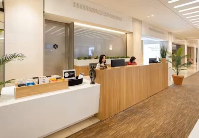 The reception at The Mailbox, Regus in Birmingham, B1 - West Midlands