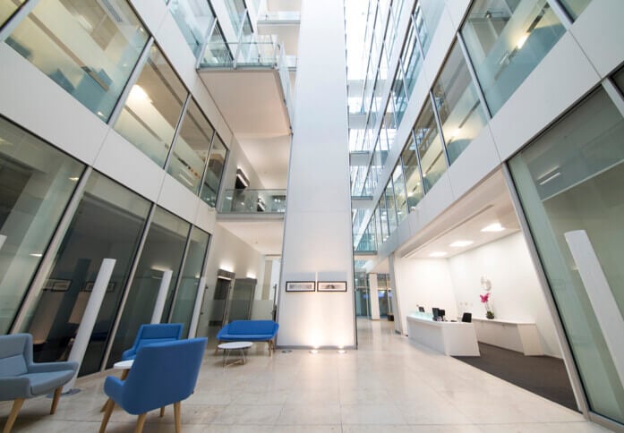 Reception area at Forbury Square, Regus in Reading