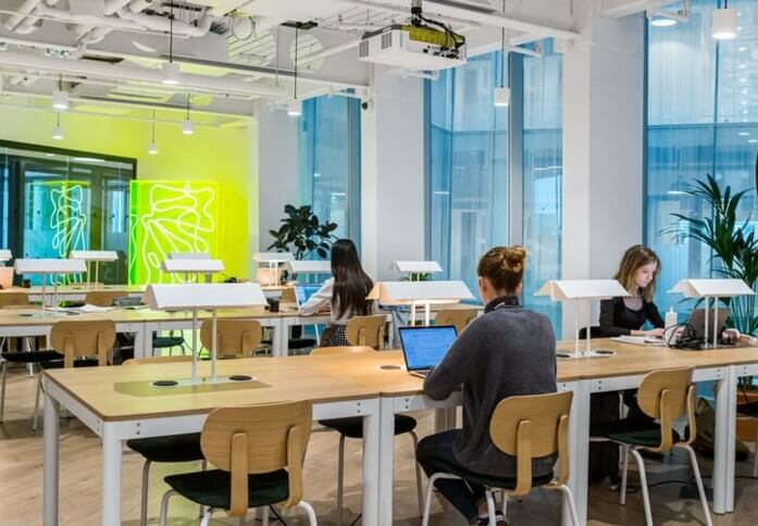 Shared deskspace in Merchant Square, WeWork in Paddington