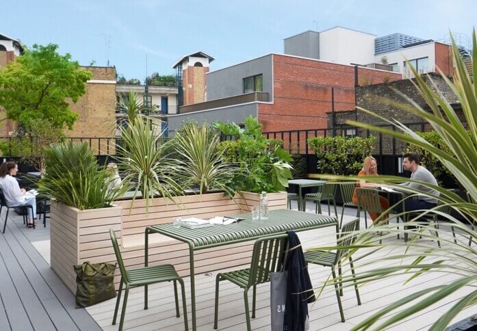 Use the roof terrace at Upper St Martins Lane, The Office Group Ltd. (FORA) (Covent Garden)