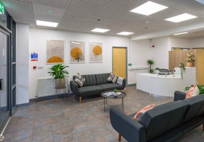 Reception area at King Street, NewFlex Limited, Derby