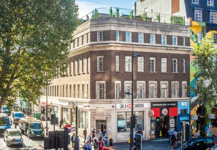 The building at Euston Road, Scope Space, King's Cross