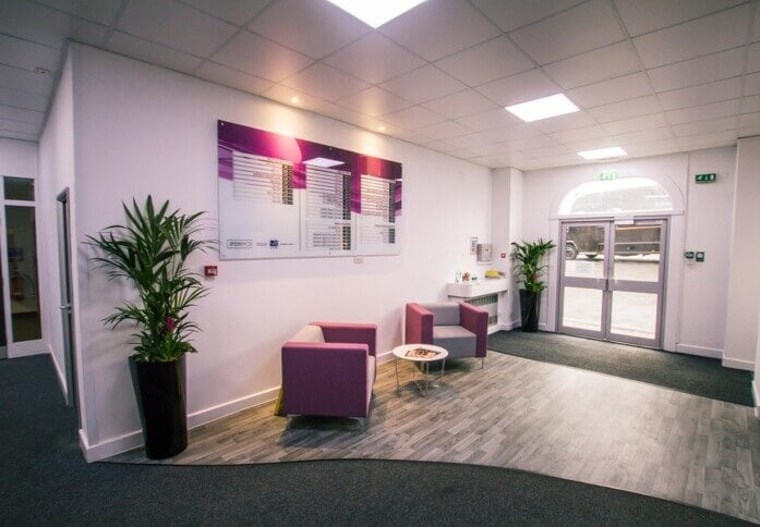 Reception area at Oakhurst Avenue, Offyx Management Limited in Leeds