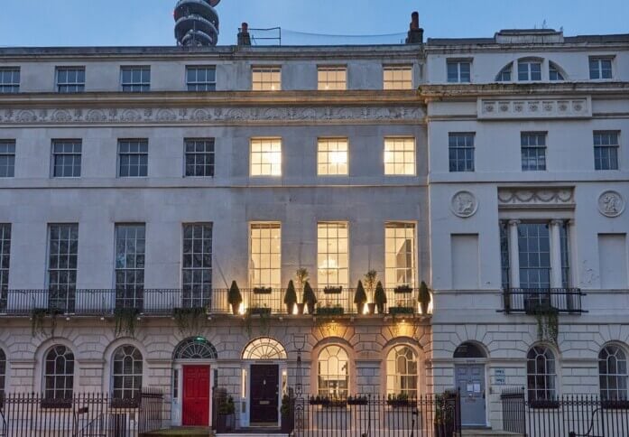 The building at Fitzroy Square, Workpad Group Ltd, Fitzrovia