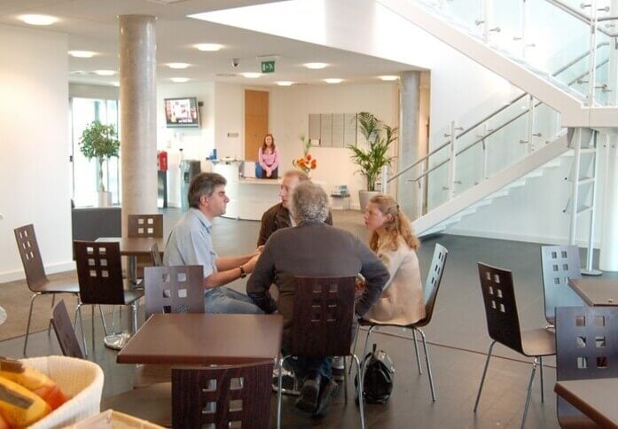 A breakout area in Brunel Way, Oxford Innovation Ltd, Dartford