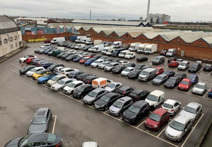 The parking at Kings Road, UKO Serviced Offices in Birmingham, B1