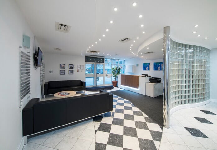 Reception area at Victoria Square, Regus in St Albans