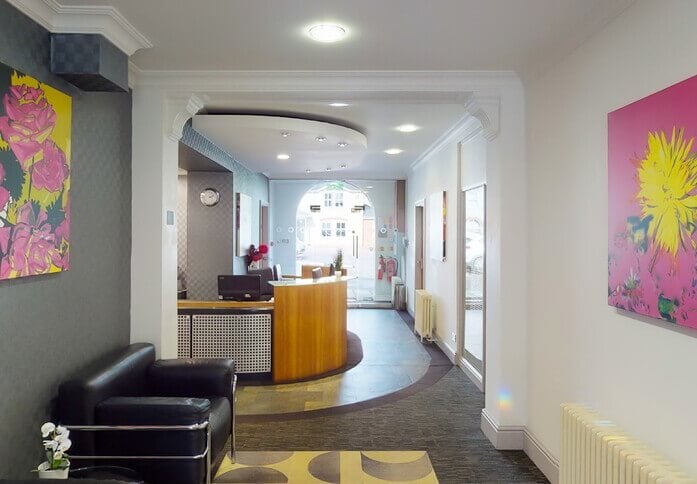 Reception area at Trym Lodge, Rombourne Business Centres in Bristol, BS1 - South West