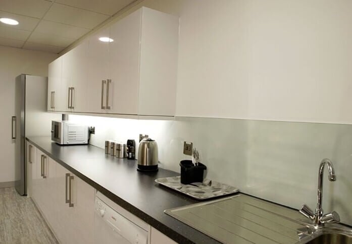 Kitchenette at Coombe Road, City Skyline in New Malden