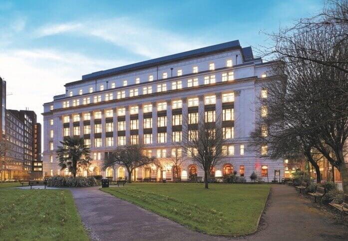 Building outside at Parsonage Gardens, Orega, Manchester