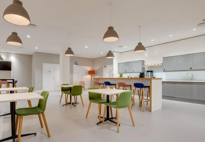 Breakout area at Centenary Way, Regus in Eccles