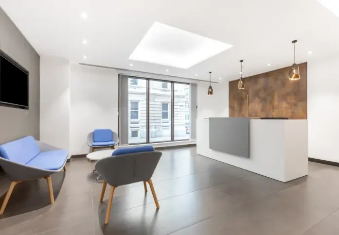 The reception at Tallis Street, Regus in Blackfriars