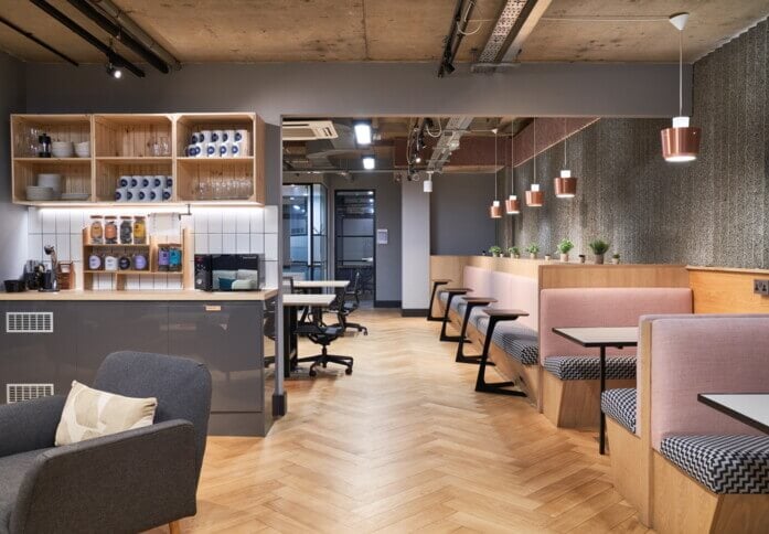 A breakout area in Crown Place, Work.Life Ltd, Liverpool Street